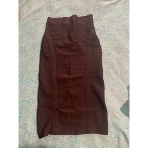 Bebe Black Bandage Skirt